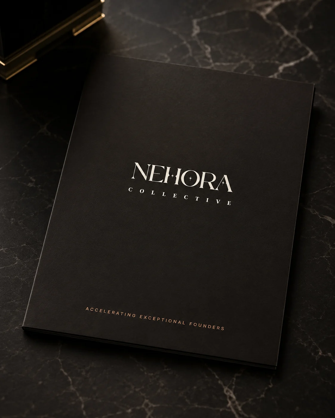Nehora Collective presentation book cover mockup